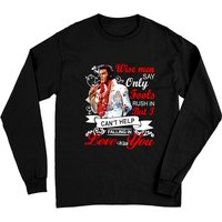 T-shirt à manches longues Elvis Presley Falling In Love With You — T-shirts pour hommes