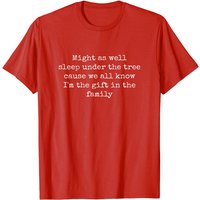 Christmas Humor Funny T-Shirt for Men in Black