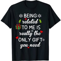 T-shirt de Noël « Être lié à moi » pour hommes