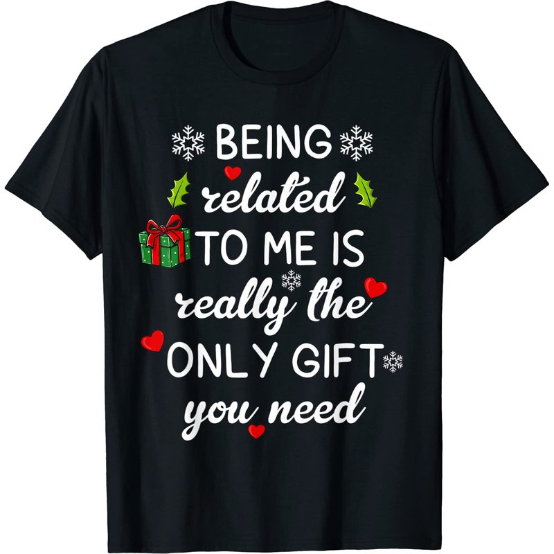 T-shirt de Noël « Être lié à moi » pour hommes — T-shirts pour hommes