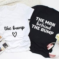 The Man Behind The Bump Family Matching Custom T-Shirt for Men — Mens T Shirts