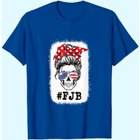 T-shirt Messy Bun Skull Pro US Hashtag Foxtrot Juliet Bravo — T-shirts pour hommes