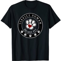 T-shirt Service Human Do Not Pet pour Amoureux des Chiens avec Pattes — T-shirts pour hommes