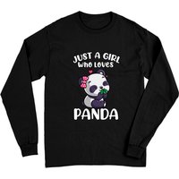 Juste une fille qui aime les pandas T-shirt à manches longues Panda Bear — T-shirts pour hommes