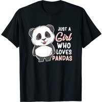Juste une fille qui aime les pandas T-shirt pour hommes — T-shirts pour hommes