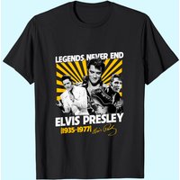 T-Shirt Legend Never End Elvis Presley pour hommes