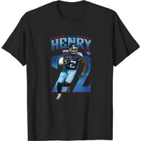 T-Shirt Derrick Henry 22 pour hommes en noir — T-shirts pour hommes