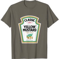 T-shirt pour hommes costume d'Halloween DIY moutarde jaune — T-shirts pour hommes