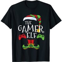 Gamer Elf Family Matching Christmas Pajama T-Shirt for Men