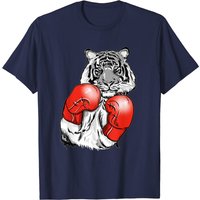 T-shirt Boxing Tiger Avec Gants Rouges pour Hommes — T-shirts pour hommes