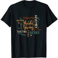 Thanksgiving Day Blessed Thankful T-Shirt for Men