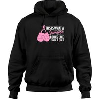 Hoodie à Capuchon Rose de Sensibilisation au Cancer — Sweats à capuche pour hommes