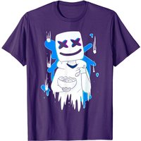 T-shirt Marshmallows Dance DJ pour hommes en noir — T-shirts pour hommes