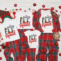 T-shirt de Noël personnalisé Matching Family Elf Squad pour hommes — T-shirts pour hommes