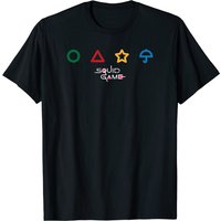Squid Game Colored Icon Logo T-Shirt for Men