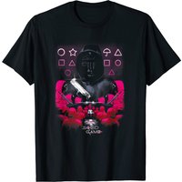 Squid Game Front Man Geometric Poster T-Shirt for Men