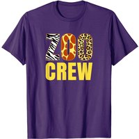 T-shirt Zoo Crew à Imprimé Animal pour Hommes en Noir — T-shirts pour hommes