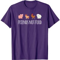 T-shirt Végétarien Vegan Friends Not Food pour Hommes