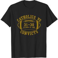 T-shirt Catholics Vs. Convicts Score pour hommes