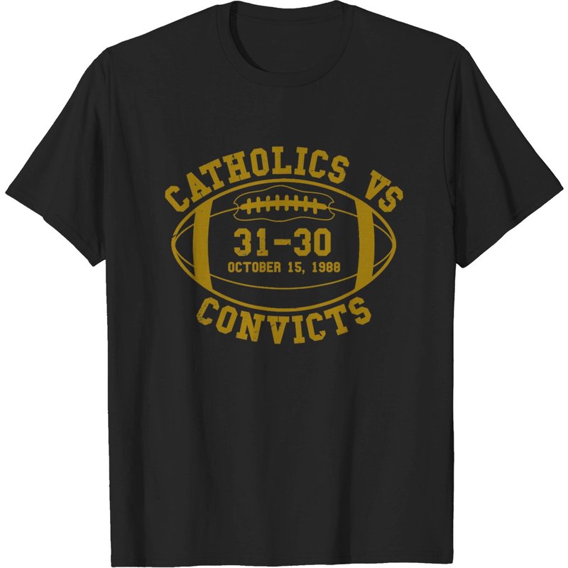 T-shirt Catholics Vs. Convicts Score pour hommes — T-shirts pour hommes