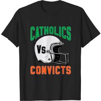 T-Shirt Rivalité Catholics Vs Convicts pour Hommes