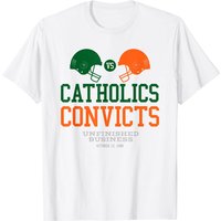 T-shirt Vintage Classique Catholics Vs Convicts 1988 pour Hommes