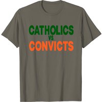 T-shirt classique Catholics Vs Convicts 1988 pour hommes