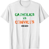 T-shirt Distressé Classic Catholics Vs Convicts 1988 pour Hommes