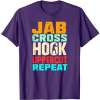 T-shirt Jab Cross Hook Uppercut Repeat pour hommes
