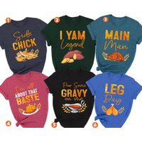 T-Shirt de Famille assorti pour le Dîner de Thanksgiving pour Hommes