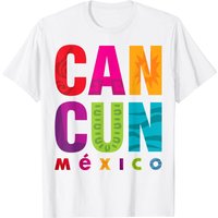 Cancun Mexico T-Shirt for Men in Black
