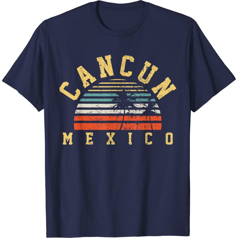 Cancun Mexico T-Shirt for Men - Black