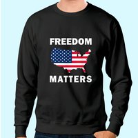 Sweatshirt Freedom Matters pour unisexe en noir — Sweats à capuche pour hommes