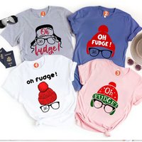 Oh Fudge Christmas Family Matching T-Shirt for Men
