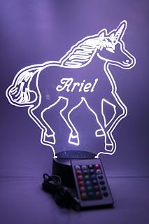 Unicorn LED Desk Lamp with Remote and 16 Color Options