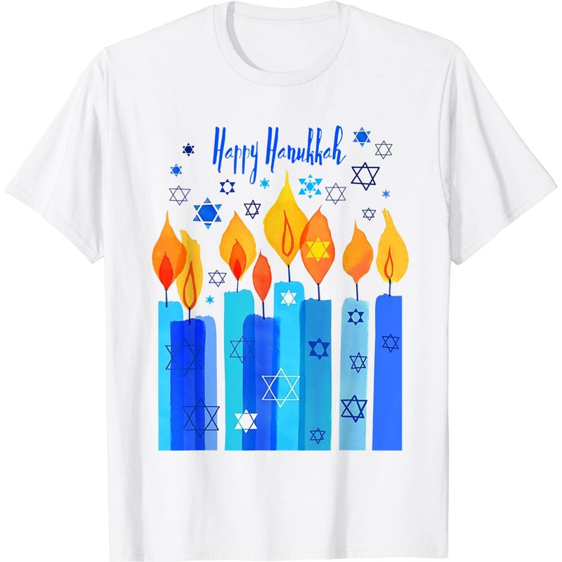 Happy Hanukkah Star Of David T-Shirt for Men