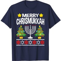 Merry Chrismukkah Tee Men's T-Shirt for Hanukkah