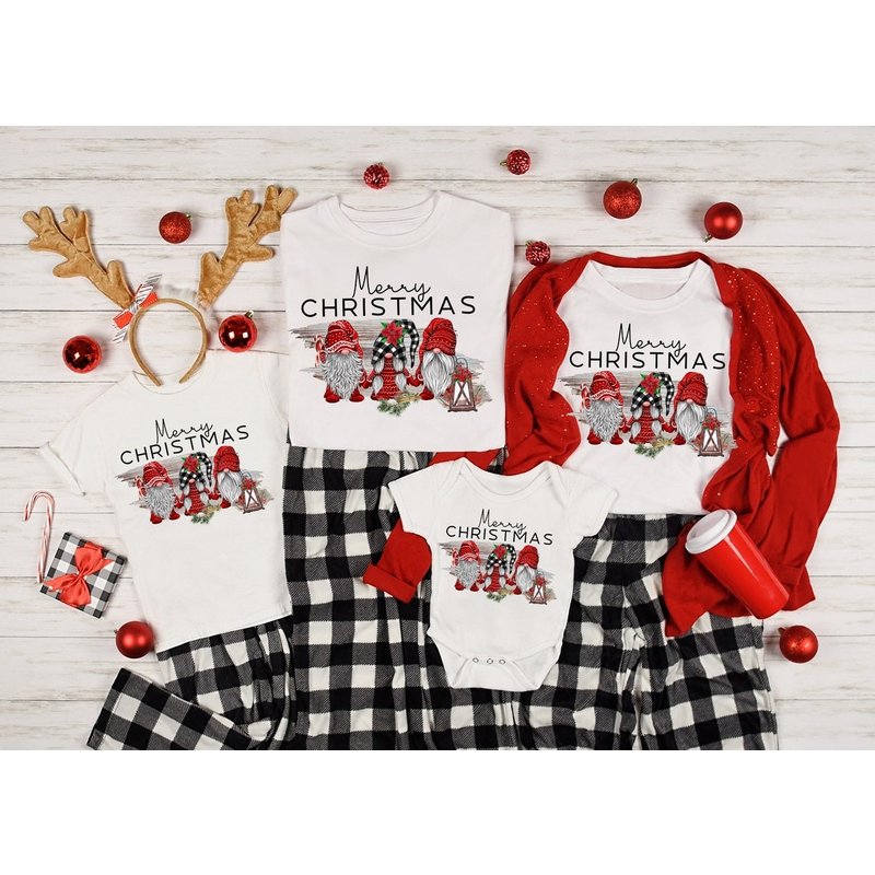 T-shirt assorti de Noël avec gnomes pour hommes — T-shirts pour hommes