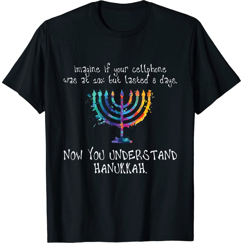 T-shirt humoristique Hanukkah Chanukah - Meme de Cellulaire — T-shirts pour hommes