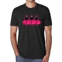 T-shirt Dalgona Squid Game pour hommes en noir