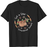 Get A Grip Occupational Therapy Sloth Lover Men's T-Shirt — Mens T Shirts