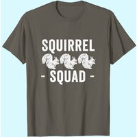 T-shirt Squirrel Squad pour hommes en noir — T-shirts pour hommes