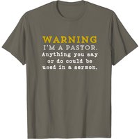 T-shirt d'appréciation chrétienne pour ministre de sermon