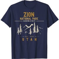 Zion National Park T-Shirt for Men in Black — Mens T Shirts