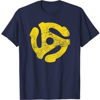 T-Shirt Adaptateur de Broche de Disque Vinyle 45 RPM pour Hommes — T-shirts pour hommes