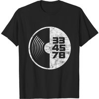 Turntable 33 45 78 RPM T-Shirt for Men
