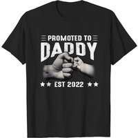 Mens Expecting New Dad Gifts Promoted To Daddy 2022 T-Shirt