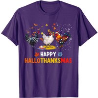 Chicken Halloween Happy Hallothanksmas Autumn T-Shirt for Men