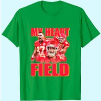 Travis Kelce My Heart Is On That Field T-Shirt for Men