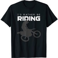 I'd Rather Be Riding Motocross Men's T-Shirt - Black